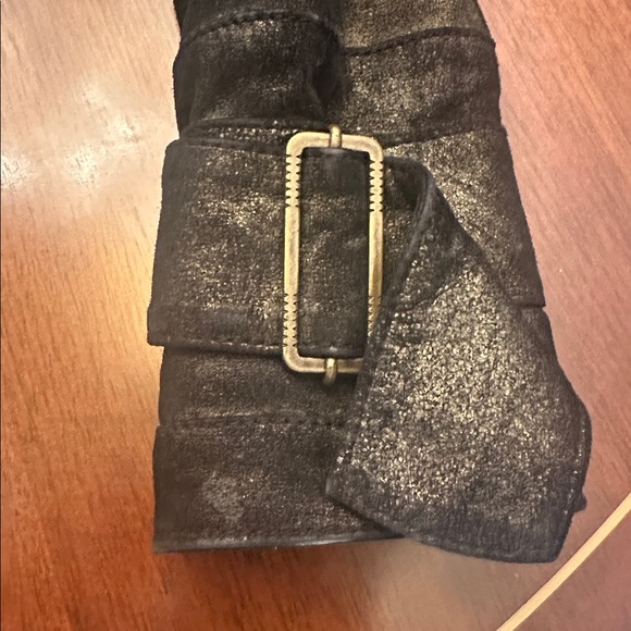 Luxury Distressed Leather Jacket Asymmetrical Buckle Buttons Designer Style - Picture 14 of 14